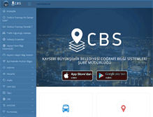 Tablet Screenshot of cbs.kayseri.bel.tr